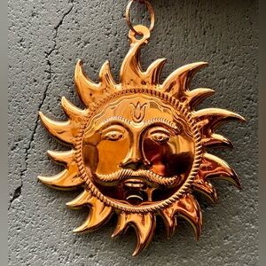 Wall Hanging Sun Idol/Shri Surya Narayan Copper Made Idol - NEW